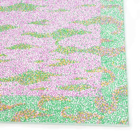 Auth HERMES Table Napkins Green/Pink Cotton - e59702a - Picture 5 of 8